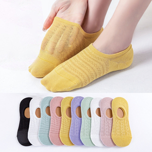 All'ingrosso di alta qualità sette colori cavi in cotone traspirante invisibile da <span class=keywords><strong>donna</strong></span> calzini <span class=keywords><strong>nudi</strong></span> - Product Image 2