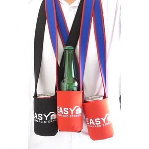 กระเป๋าเก็บความเย็นนีโอพรีนพร้อมสายคล้องคอสำหรับเครื่องดื่ม - Product Image 1