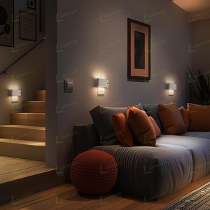 Lohas Sáng Tạo Chuyển Động Kích Hoạt Đèn Ngủ Thay Đổi Độ Sáng Ánh Sáng Ban Đêm Mềm Trắng PIR Cảm Biến Chuyển Động Đèn Ban Đêm Cho Hành Lang Phòng Tắm - Product Image 6