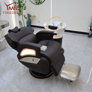 Sillón Eléctrico de Masaje de Cuerpo Completo para Champú con Lavacabezas de Cerámica Blanca y Unidad de Lavado a Contrapelo - Product Image 3