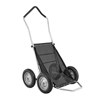 Chariot utilitaire pliable multifonctionnel en acier surdimensionné pour la chasse au cerf, capacité 500 livres, 4 roues, OEM, vente en gros