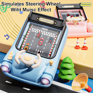 Divertido juego de mesa de coche de carreras de aventura interactivo educativo Musical escritorio simulación conducción volante juguetes para niños - Product Image 4