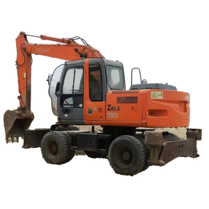 Excavatrice sur pneus Hitachi ZX100 ZX120 ZX130 d'occasion en bon état, 13 tonnes, avec moteur, boîte de vitesses, pompe et inspection vidéo - Product Image 1