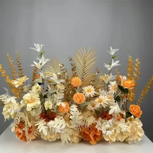 Penjualan terlaris desain baru dihiasi dengan bunga pengaturan lengkungan bunga mandi pengantin