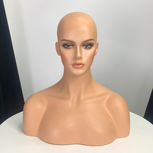 Tête de mannequin réaliste en fibre de verre H1141-U <span class=keywords><strong>avec</strong></span> épaules pour perruque, tête et <span class=keywords><strong>buste</strong></span> de mannequin féminin - Product Image 5