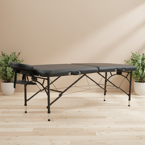 Table de massage portable professionnelle, en cuir PU, pliable, hauteur réglable, cadre en aluminium, pour salon de beauté et usage domestique - Product Image 1