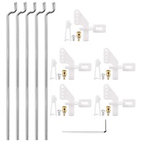 EParthub RC Nylon Control Horn Clevis avec vis pour liaison de servo d'avion