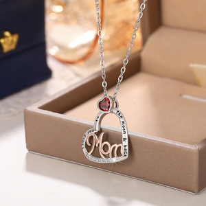 Collana con Ciondolo a Cuore con Lettera per Donna, Gioielli alla Moda - Product Image 4