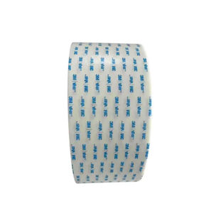 5608 N-W P <b>White</b> & Blue Dot Pattern Adhesive <b>Tape</b> 0.15mm Thickness 8N/10mm Strength 50m Per Roll with Brown Core - Product Image 1