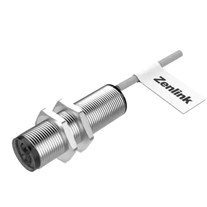 Dc 3 Kabel PNP Tanpa Sensor Jarak Penginderaan 100Mm Tipe Penyebar Sensor Jarak Laser M18