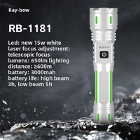 Nouvelle lampe torche LED multifonctionnelle d'extérieur, lumière puissante, longue durée de vie de la batterie, charge USB, lampe torche portable en alliage d'aluminium
