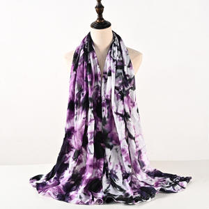 פרמיה צבע מוצק פרינקל מצופה זהב שיפון פנינה מעוגל צעיף המוסלמי ארוך צעיף חיג 'אב - Product Image 4