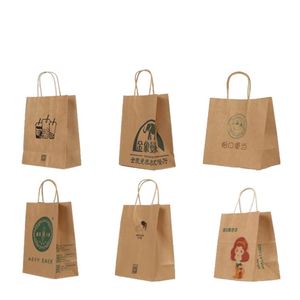 Bolsa de Papel Kraft Reciclado para Regalos y Alimentos, Diseño Clásico, Logotipo Personalizado, Venta al Por Mayor - Product Image 4