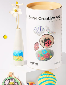 Cofanetto Regalo Creativo 5-in-1 per Arte e Artigianato, Regalo per Compleanni e Festività, Kit Educativo Antistress per Bambini - Product Image 1