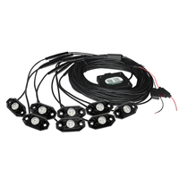 Luces LED RGBW para Roca con Control Remoto por APP, 4, 6, 8, 12 Módulos, Luces LED Multicolor de 9W para Chasis Todoterreno, para UTV y ATV