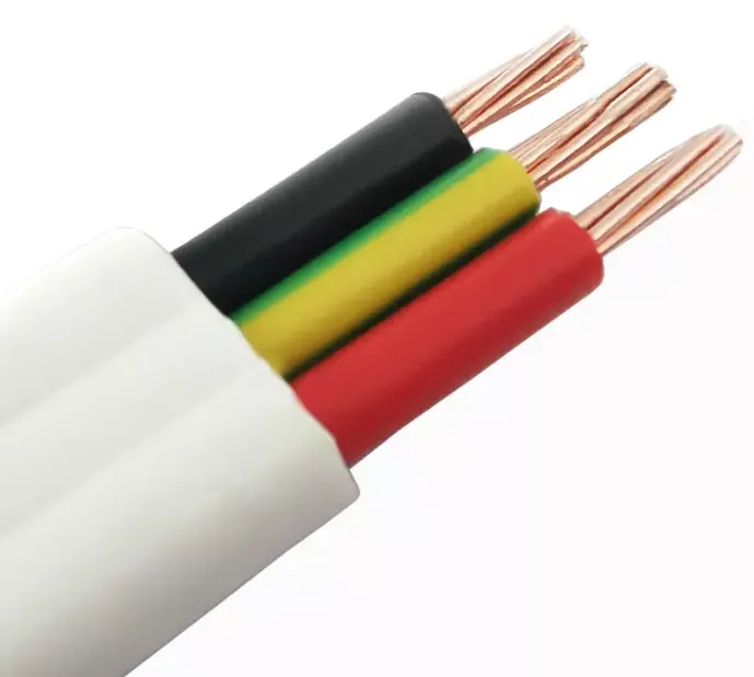 Elektrokabel Flach PVC Isolierung Kupfer Doppel-und Erdung kabel