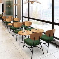 Meubles commerciaux personnalisés, table et chaises de restaurant avec structure métallique, vente en gros, chaises et tables pour café, chaises de comptoir pour café