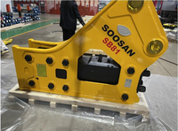 Prix d'usine Soosan Sb81 Briseur hydraulique 18-26 tonnes Excavatrice Cric Marteau pour pelle Pc200