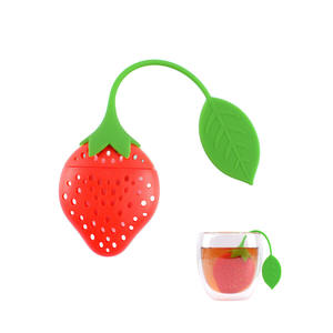 BPA libero Silicone <span class=keywords><strong>Strawberry</strong></span> <span class=keywords><strong>Tea</strong></span> Infusore - Product Image 1