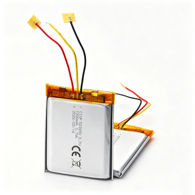 Li-Polymer Lithium Battery 503450 900mAh 553450 1100mAh 603450 1200mAh 803450 1500mAh NCM Lipo Cell Battery 3.7V with PCB Wires