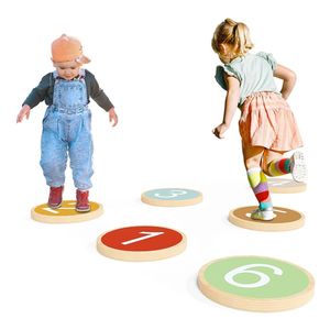 Promouvoir les compétences de coordination des enfants parcours d'obstacles jouets sensoriels équilibre en bois antidérapant tremplin pour tout-petits - Product Image 1