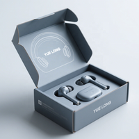 Emballage de casque électronique 3C recyclé imprimé personnalisé avec impression de logo couvercle et fond de boîte d'emballage de produits électroniques