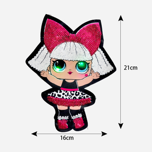 Bán Buôn 3D Phim Hoạt Hình Nhân Vật Anh Hùng Búp Bê Tùy Chỉnh Sequin Thêu Vá Trẻ Em Màu Xanh Lá Cây In Vải Nhấp Nháy <span class=keywords><strong>LED</strong></span> Các Bản Vá Lỗi Các Bản Vá Lỗi - Product Image 6