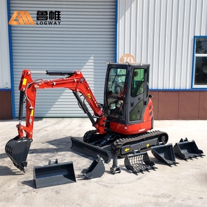 Máy xúc mini LOGWAY với động cơ Kubota, ghế ngồi thoải mái & điều hòa nóng lạnh, máy đào mini hệ thống thủy lực nổi tiếng thế giới - Product Image 1
