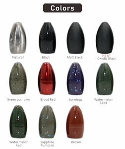 Afundadores de pesca de tungstênio - Product Image 3