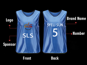 Gilets d'entraînement de football respirants personnalisés avec logo, chasubles de football pas chers, gilets de football en mesh, dossards d'entraînement de football en gros - Product Image 5