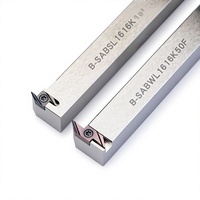 Barra de corte horizontal en forma de 7 para ranurado y limpieza de roscas, herramienta de torneado externo para tornos CNC OEM B-CTMSL1212K-08 No