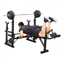 Station de musculation multifonctionnelle stable et durable en métal avec poulie pour banc de musculation réglable et lat pulldown