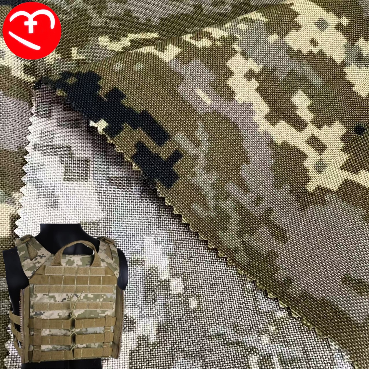 1050D нейлоновая CORDURA украинская камуфляжная ткань MM14 Водонепроницаемая износостойкая ткань с полиуретановым покрытием для тактической одежды