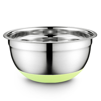 Ensemble de bols de cuisine antidérapants en acier inoxydable pour salade et mélange avec couvercles – Vente en gros