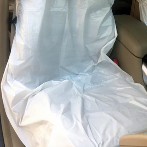 <span class=keywords><strong>Funda</strong></span> de asiento de <span class=keywords><strong>coche</strong></span> individual <span class=keywords><strong>Silla</strong></span> de plástico Fundas de asiento de plástico desechables universales transparentes a prueba de agua - Product Image 2