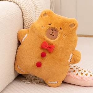 Vente en gros de cadeaux de Noël, peluche super douce Capybara, bonhomme en pain d'épices, animal en peluche brodé, décoration de Noël pour la maison, canapé - Product Image 5