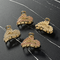 Pince à cheveux en forme de cœur de 4 cm avec strass, mini pince requin élégante pour femmes et filles, accessoires capillaires quotidiens et de fête
