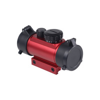 Viseur réflexe de couleur rouge 1x30 avec couvercle rabattable portée de point vert rouge adapté pour 20mm/11mm