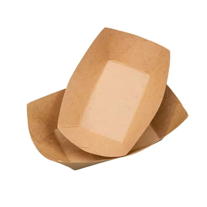 Boîte à emporter en papier kraft écologique moderne pour fêtes, collations, pop-corn, bonbons, frites – Fabriquée en Chine - Product Image 2