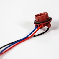 Adaptateur de prise d'alimentation pour éclairage de voiture LED 12V de qualité supérieure, S25 Bay15D 1156 1157, fil de cuivre, plastique, autres accessoires d'éclairage automobile