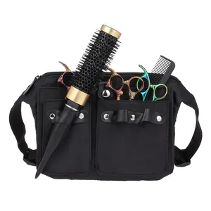 Professional Hair Stylist Waist bag Barber & Salon Pouch Makeup bag Waist Apron Multiple Pocket Brush Bag Organizer