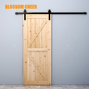 Système de rail de porte coulissante moderne, quincaillerie à roulettes durable, bois massif et plastique pour intérieur, chambre à coucher, salle de bain, hôtel, cuisine - Product Image 3