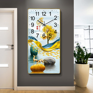 Wholesale Price Crystal Porcelain Painting <strong>Clock</strong> Elk Landscape <strong>Picture</strong> Large Wall <strong>Clock</strong> Wall Watch <strong>Clock</strong> for Living Room - Product Image 3