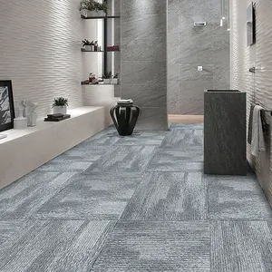 3d 인쇄 카펫 사각형 상업 사무실 카펫 바닥 카펫 타일 50x50 바닥