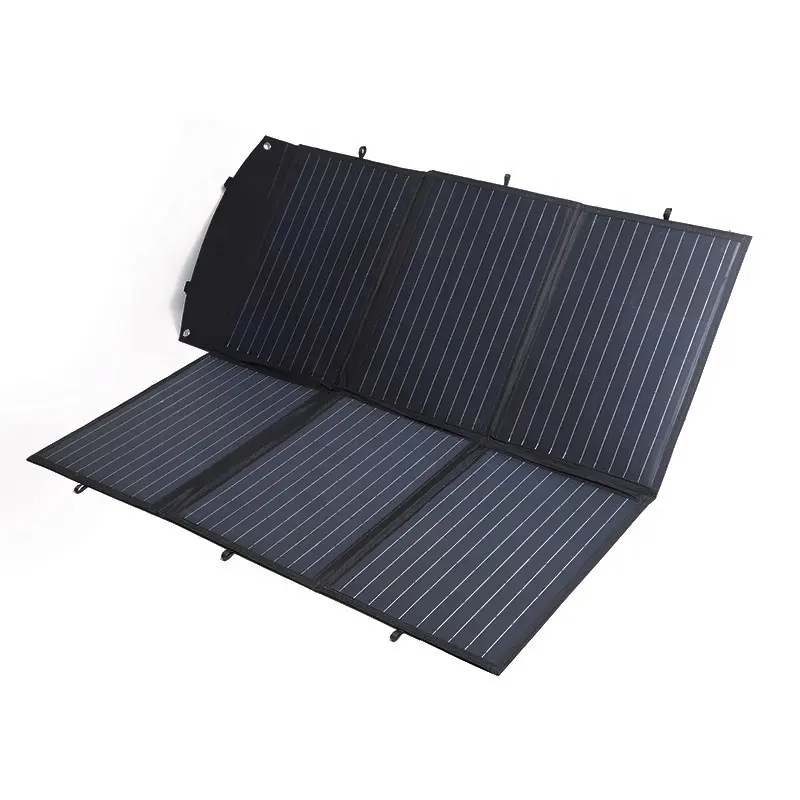 Saco dobrável fotovoltaico solar para celular, placa de carregamento para celular, banco de potência portátil de 200 W, personalizado de fábrica