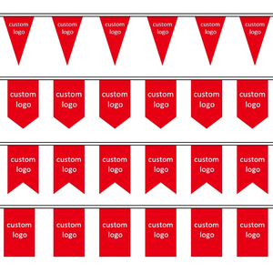 定制印刷聚氯乙烯乙烯基聚酯三角旗彩旗 - Product Image 2