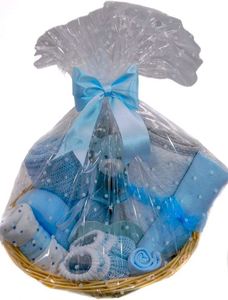 Canasta de Regalo para Bebé Recién Nacido, Color Azul, de Lujo, Venta al por Mayor de Fábrica, Regalo para Baby Shower, 2024 - Product Image 2