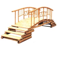 Pont de jardin en bambou chinois ancien fantastique, pont de marche de haute qualité, jaune naturel, écologique, résistant aux rongeurs, 200x70x100CM