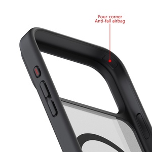 Étui magnétique translucide mat premium pour <span class=keywords><strong>iPhone</strong></span> 17 13 Pro Max 15 16 Plus avec support horizontal dissimulé et coque de protection - Product Image 2