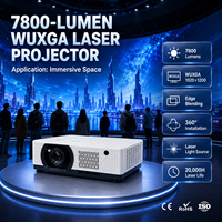 Projecteur laser à courte focale WUXGA 7800 lumens 0,68-0,82 avec déplacement de l'objectif pour une projection immersive